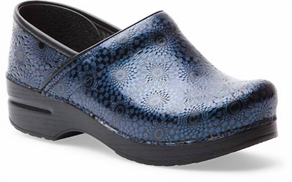 NEW DANSKO women's professional clogs in navy medallion